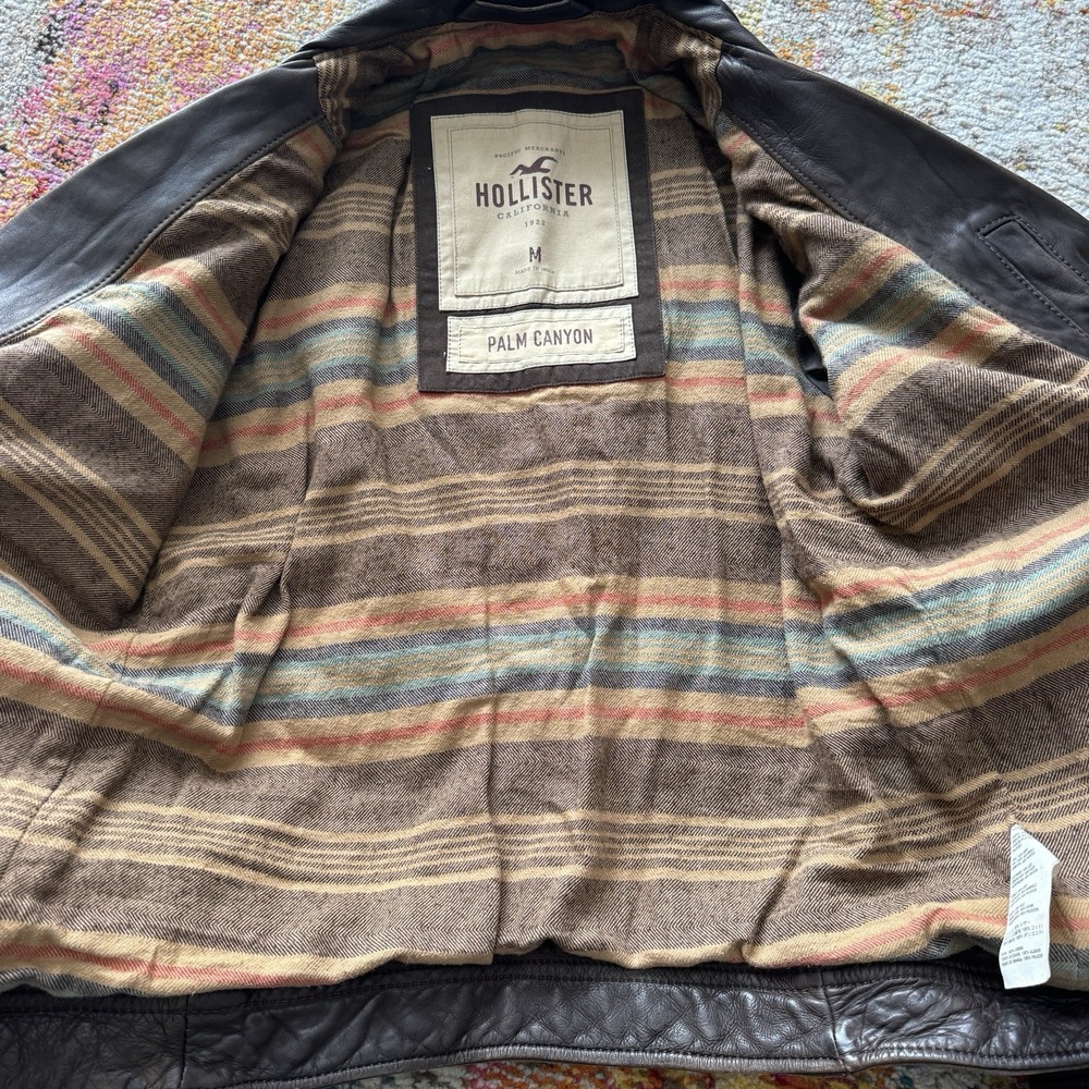Hollister Palm Canyon leather Jacket size Medium - Picture 2 of 6